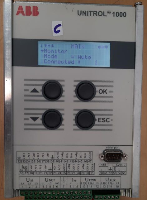 Abb Unitrol 1000 Voltage Regulator 3Bhe014557R0003