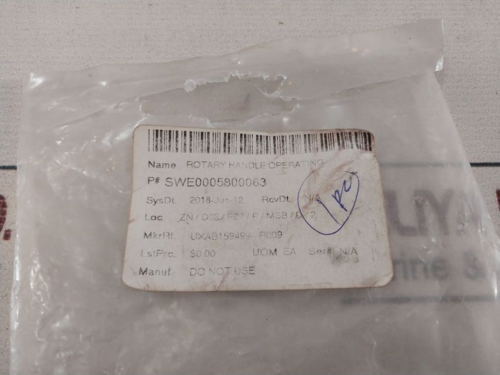 Abb Uxab159499- R009 Rotary Handle Operating