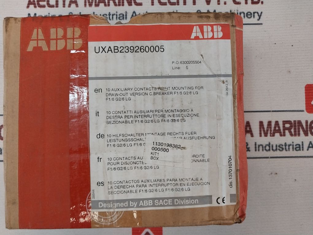 Abb Uxab239260005 Auxiliary Contacts Of Draw-out Circuit-breaker Kit
