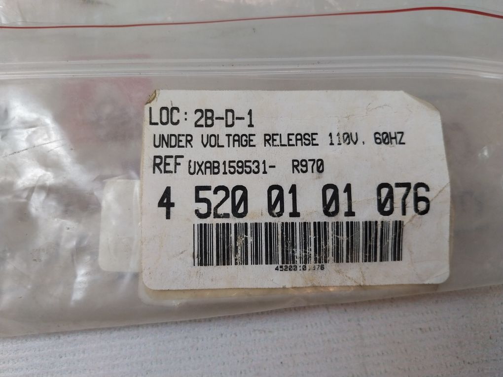 Abb Uxab 159531 R 970 Under Voltage Release