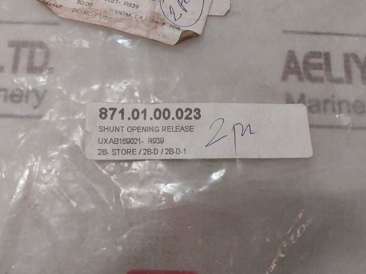 Abb Uxab 169021 R 939 Shunt Opening Release