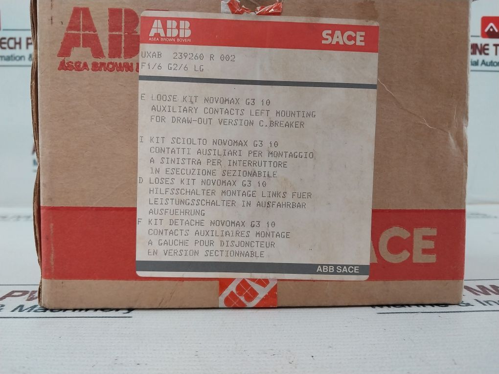 Abb Uxab 239260 R 002 Auxiliary Contacts Of Draw-out Circuit-breaker