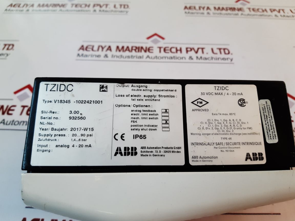 Abb Festo V18345-1022421001 Digital Positioner