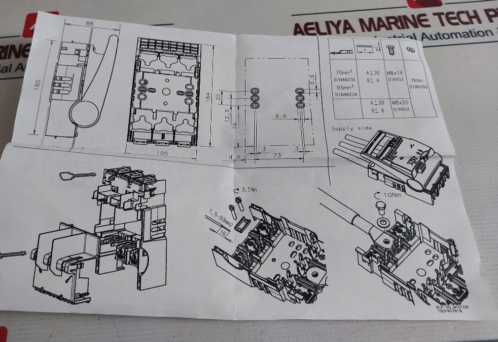 Abb Xlp00-6Bc Fuse Switch Disconnector 1Sep101890R0002