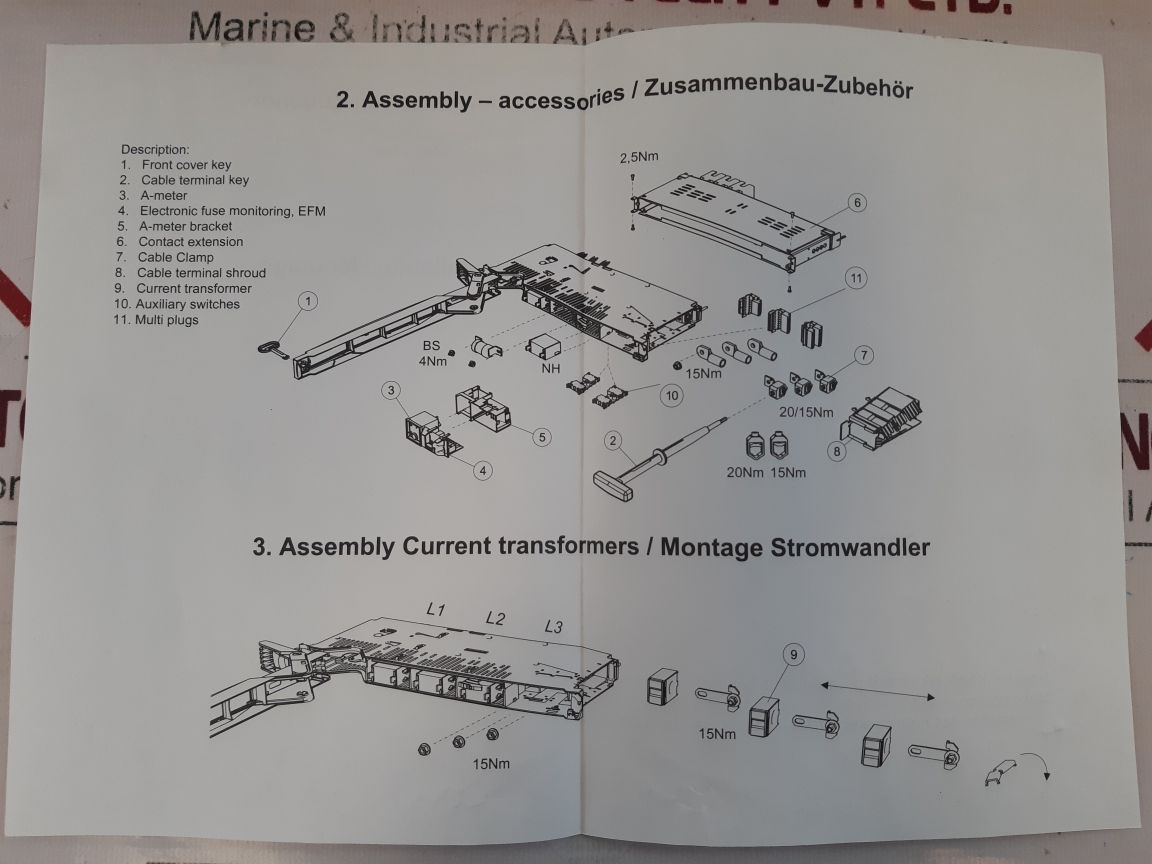 Abb Xre00-185-3P Switch Disconnector Fuse 1Sep102240R3100