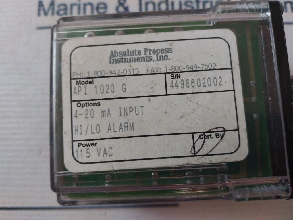 Absolute Process Api 1020 G Input Loop-tracker