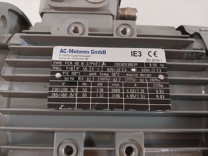 Ac-motoren Fca 80 B-2/Phe Electric Motor 50Hz