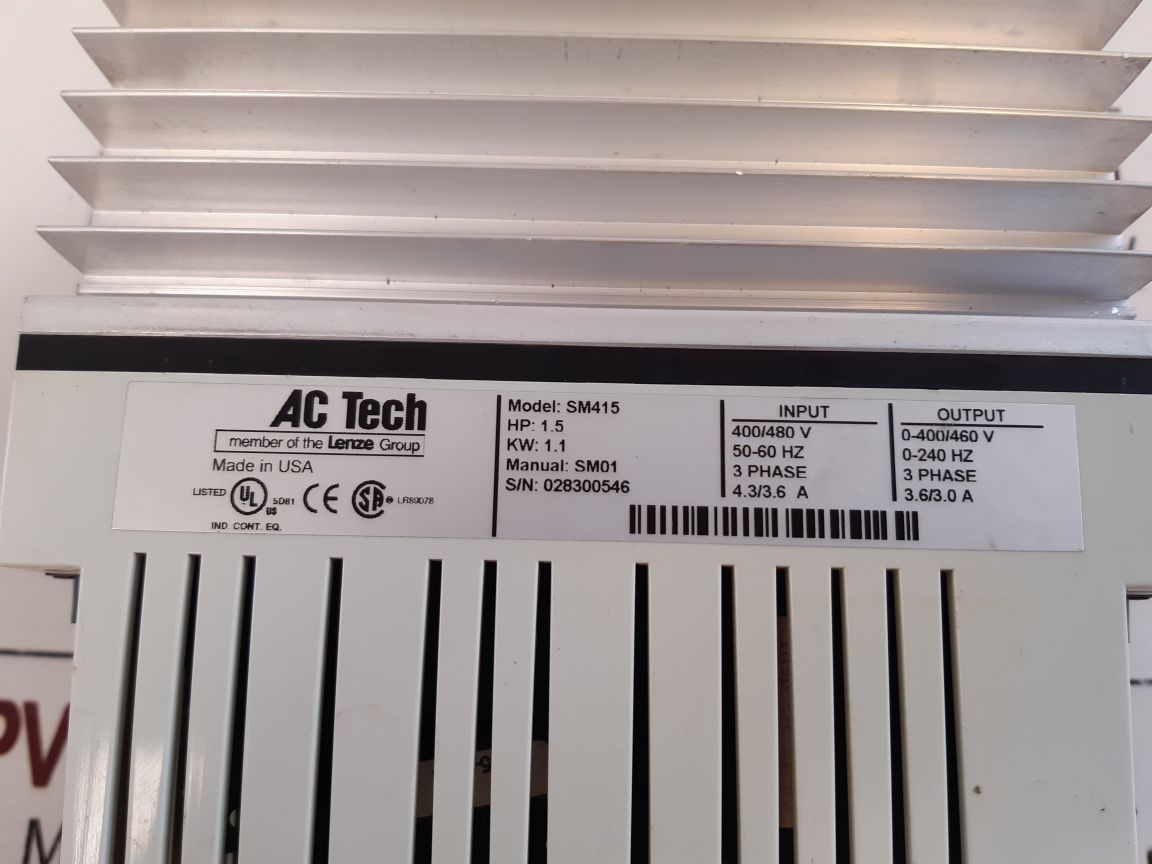 Ac Tech Sm415 Drive Inverter