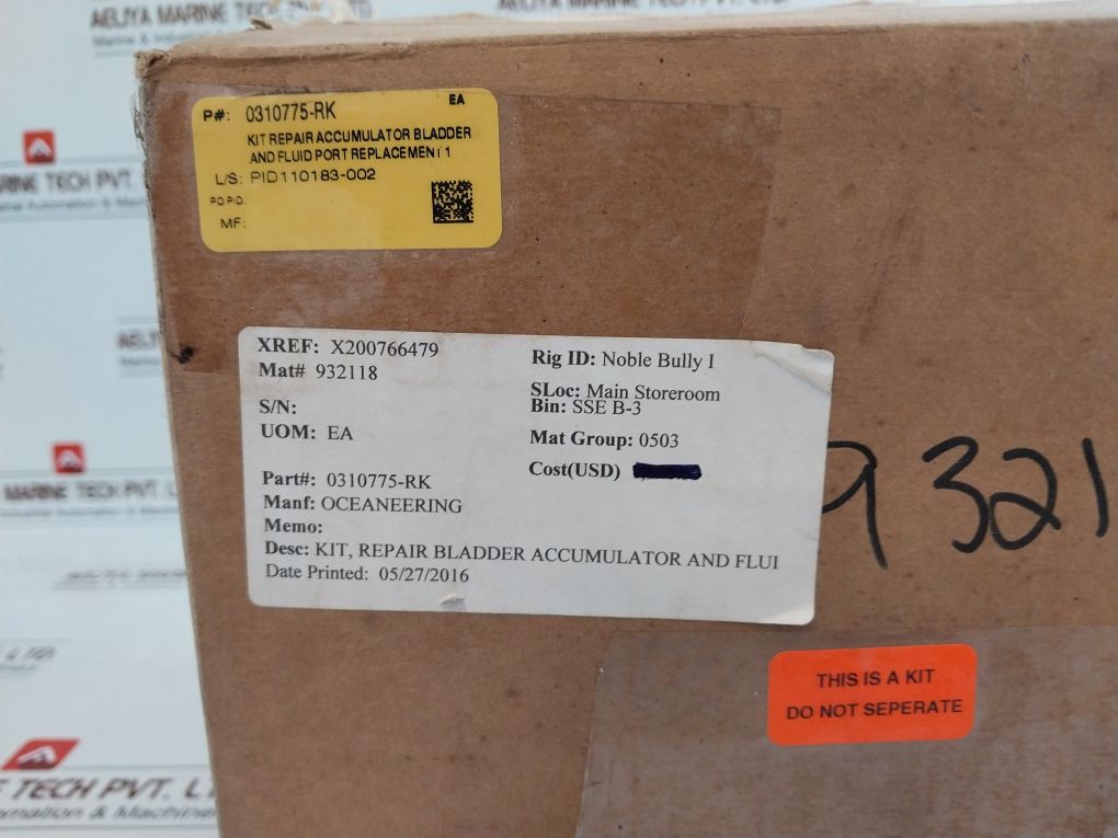 Accumulators Ai-1-6-3Kt-ss Bladder And Fluid Port Replacement Repair Kit