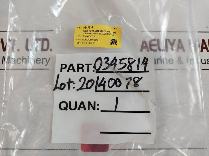 Accumulators Ai-1-6-3Kt-ss Bladder And Fluid Port Replacement Repair Kit