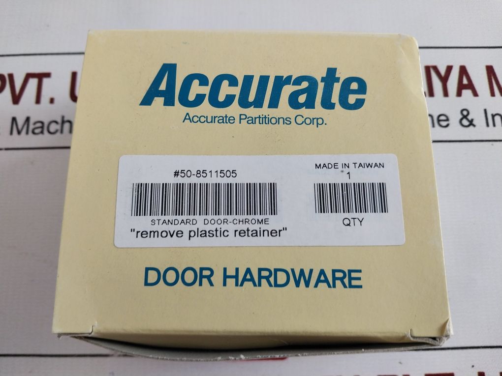 Accurate Partitions 50-8511505 Standard Door-chrome Kit