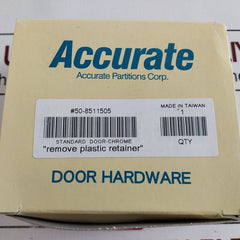 Accurate Partitions 50-8511505 Standard Door-chrome Kit