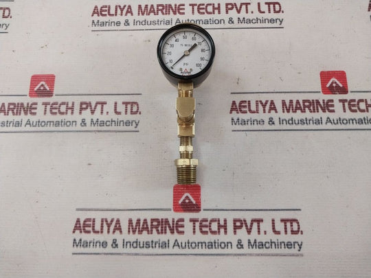 Accutek Pg-100 Sd 2 Pressure Gauge 0-100 Psi