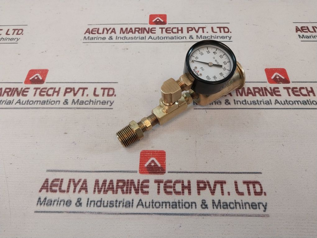Accutek Pg-100 Sd 2 Pressure Gauge 0-100 Psi