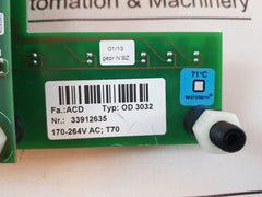 Acd 93016-04 Pcb Control Board Irg 3031/3032