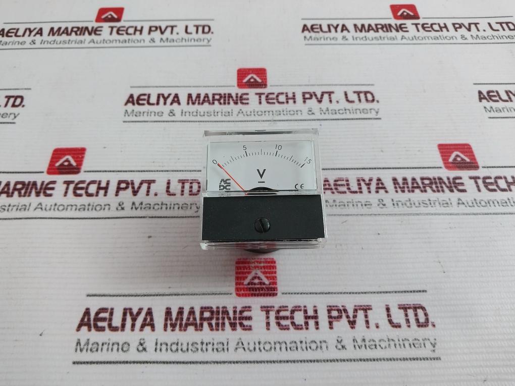 Acdc Dynamics Sq-45 Class 2.5 50X50 Voltmeter 15V Dc