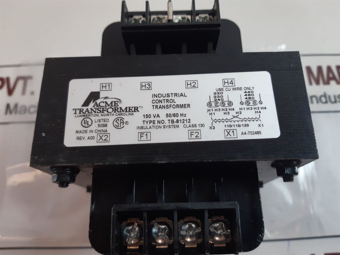 Acme Transformer Tb-81212 Industrial Control Transformer
