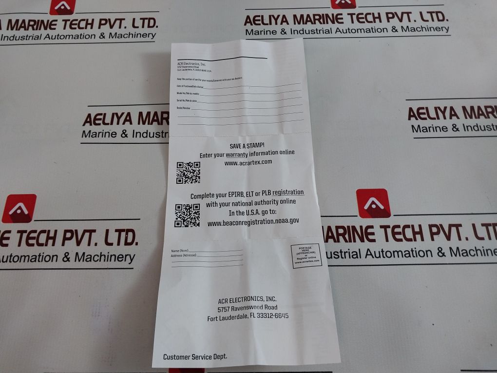 Acr Electronics Sm-2 Automatic Crew-overboard Marker Light