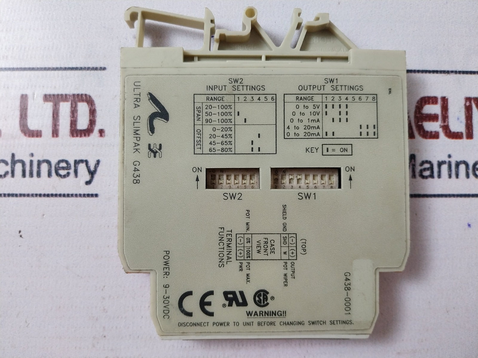 Action Instruments G438-0001 Ultra Slimpak Signal Conditioner 9-30Vdc