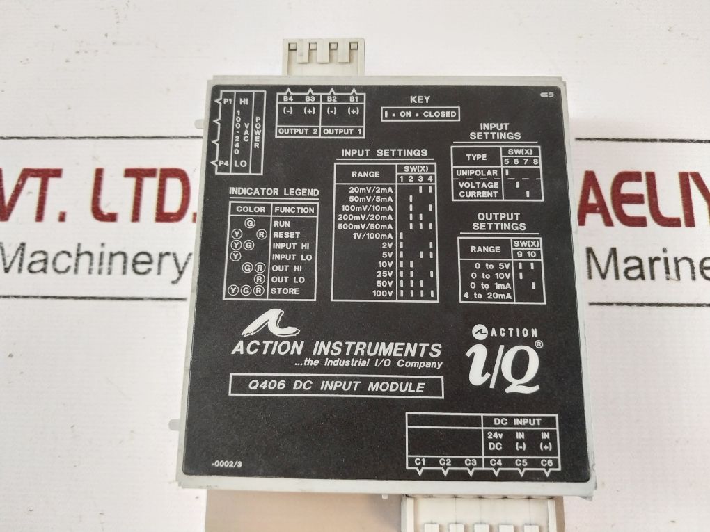Action Instruments Q406-5002 Q406 Dc Input Module