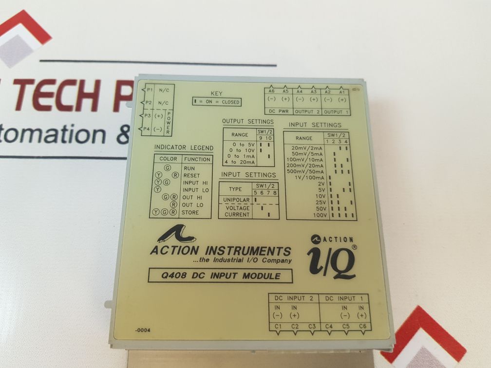 Action Instruments Q408 Dc Input Module Q408-a004