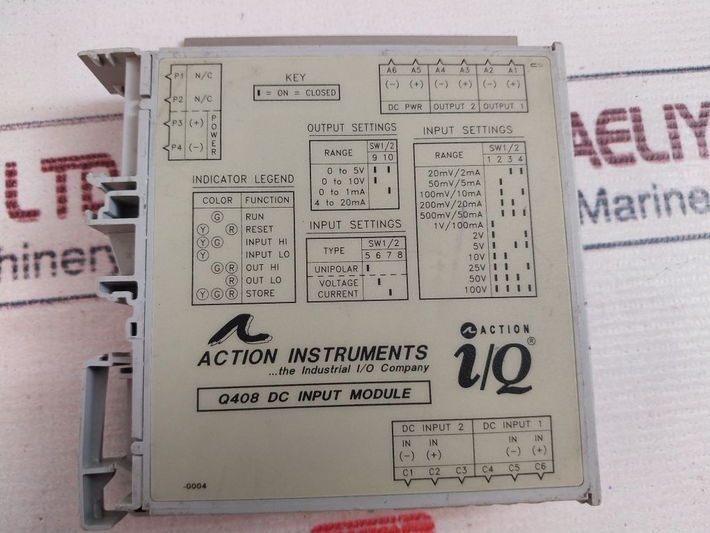 Action Instruments Q408 Dc Input Module 9/30V Dc