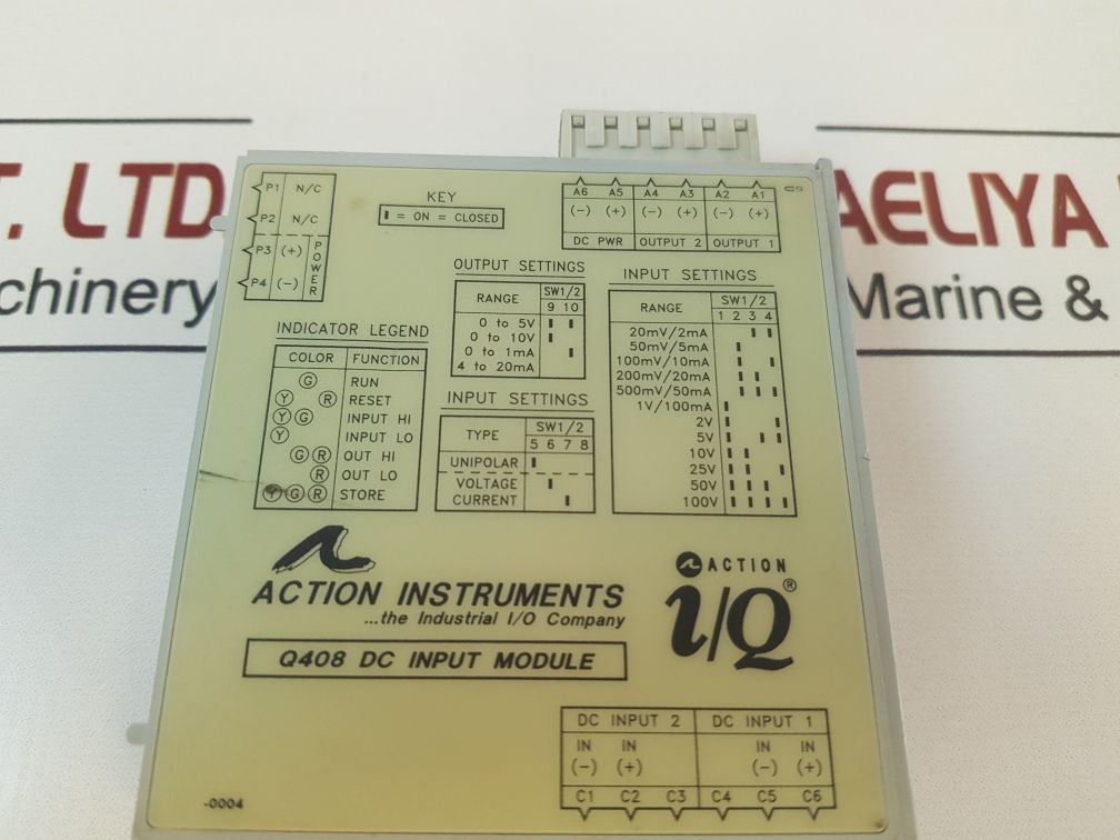 Action Instruments Q408 Dc Input Module Q408-a004