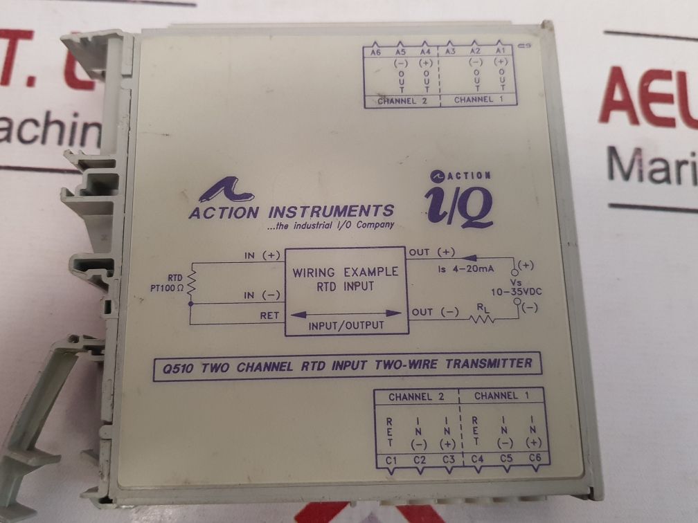 Action Instruments Q510-0B01 Two Channel Rtd Input Two-wire Transmitte ...