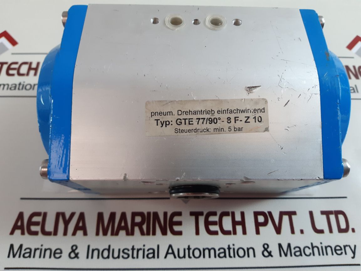 gte 77/90°-8 f-z 10 single-acting pneumatic rotary actuator gt-w-8j