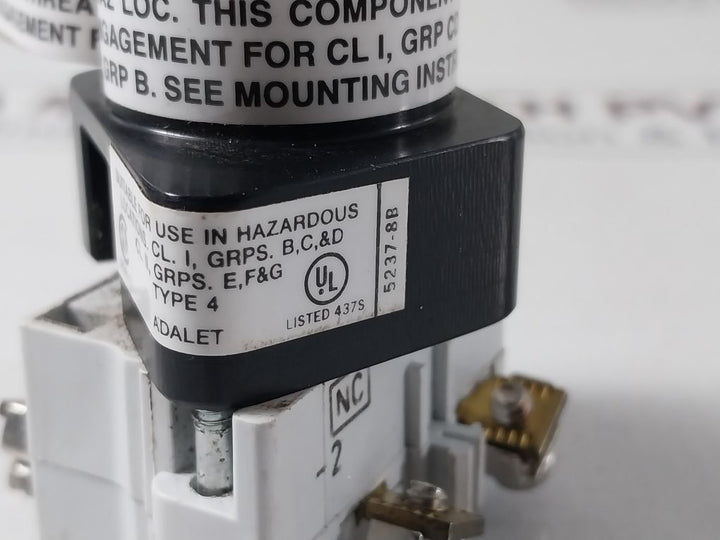 Adalet 5237-12 Explosion Proof Push Button Series Xhm 5237-7