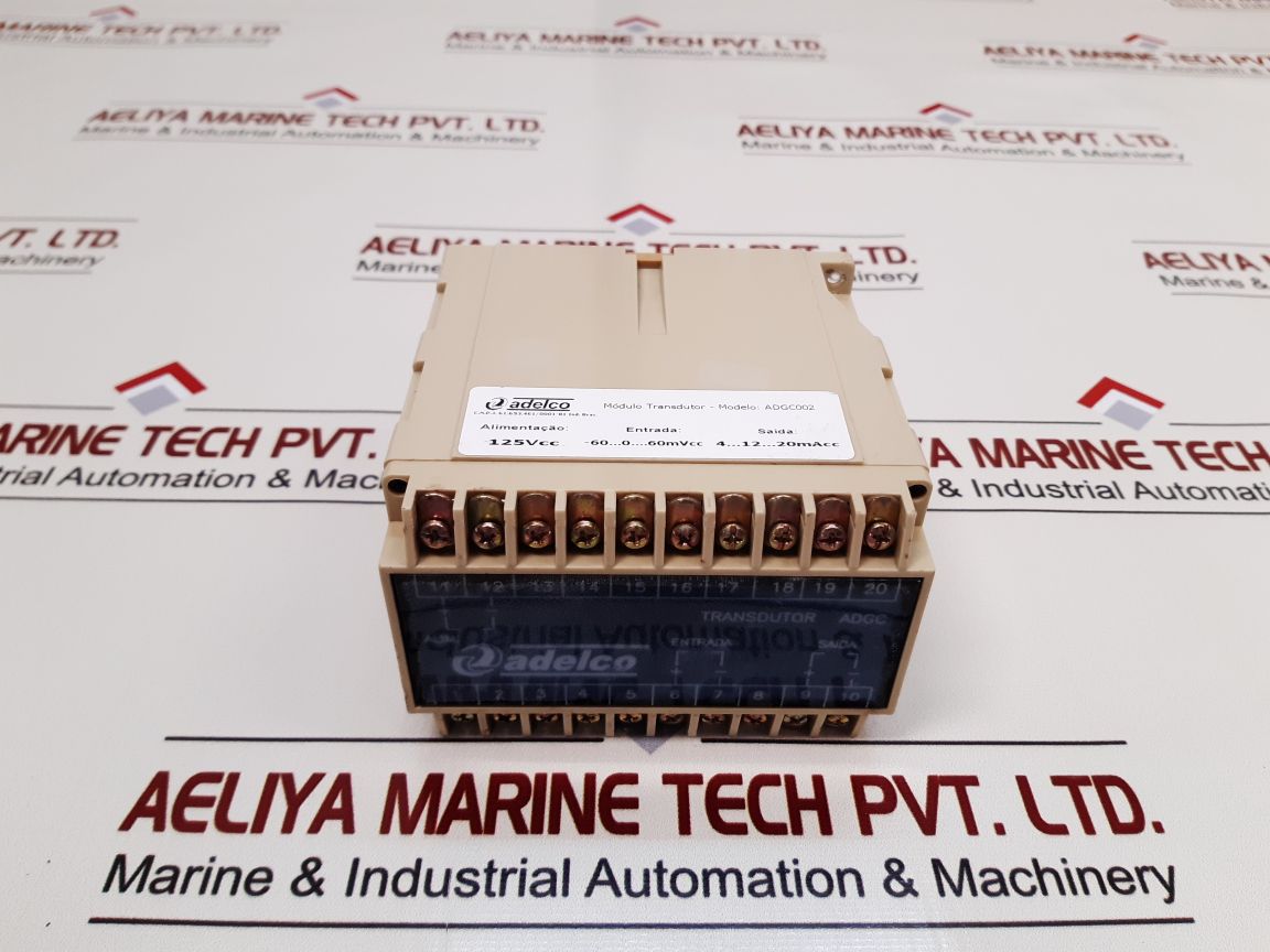 Adelco Adgc002 Transducer Module 125V Dc