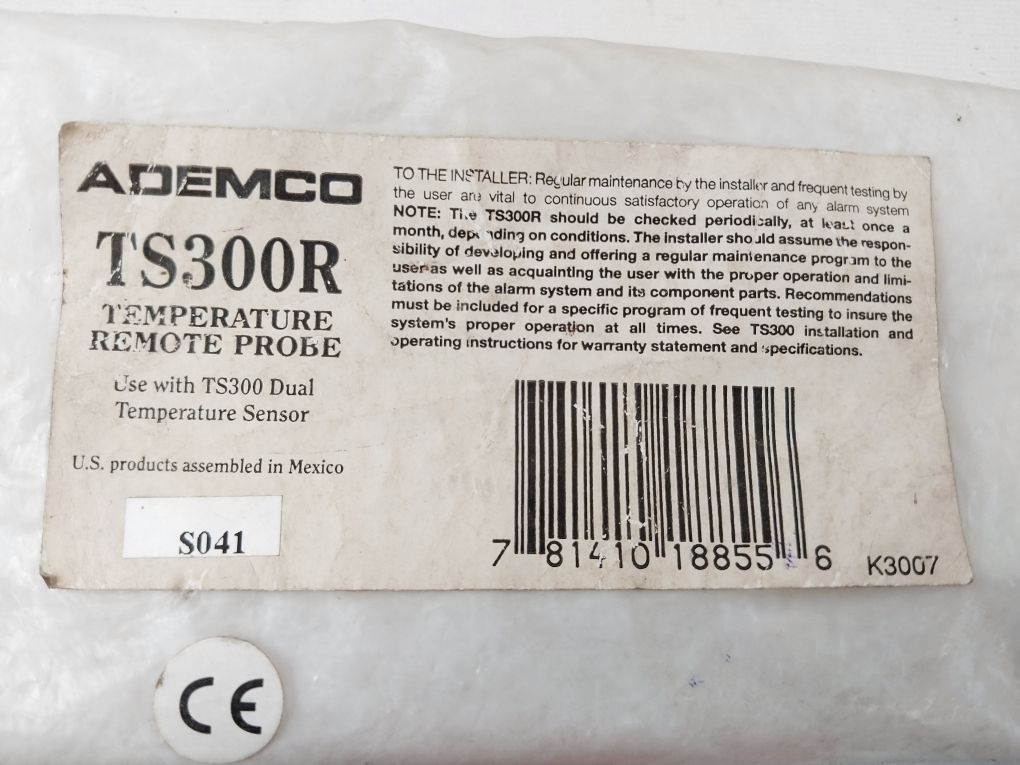 Ademco Ts300R Dual Remote Temperature Sensor Ts300