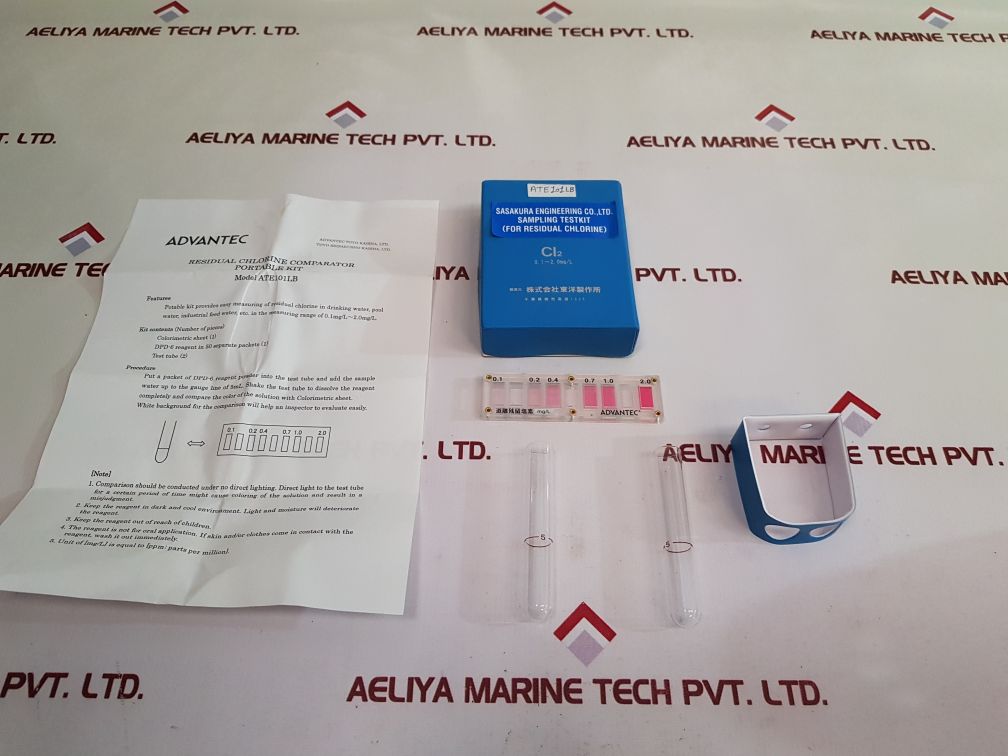 Advantec Ate101Lb Residual Chlorine Cmparator Portable Kit