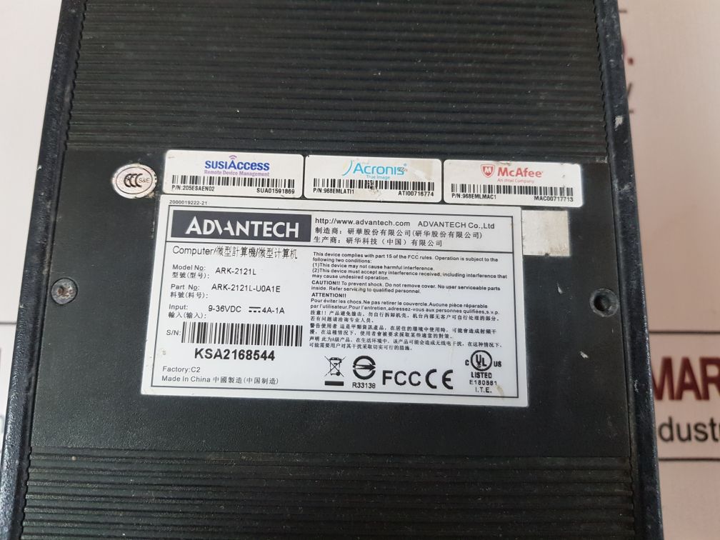 Advantech Ark-2121L Embedded Fanless Computer Ark-2121L-u0A1E