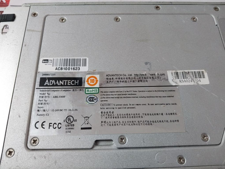 Advantech Ark-3360F Compact Fanless Industrial Computer