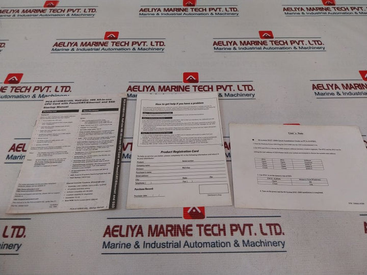Advantech Pca-6145B/45L Industrial Cpu Card Set