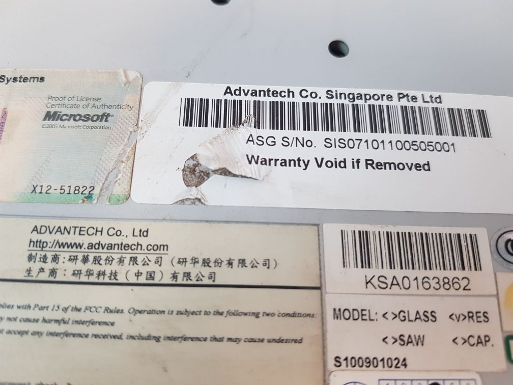 Advantech Ppc-177T-bare-te Operator Touch Panel Ppc-177