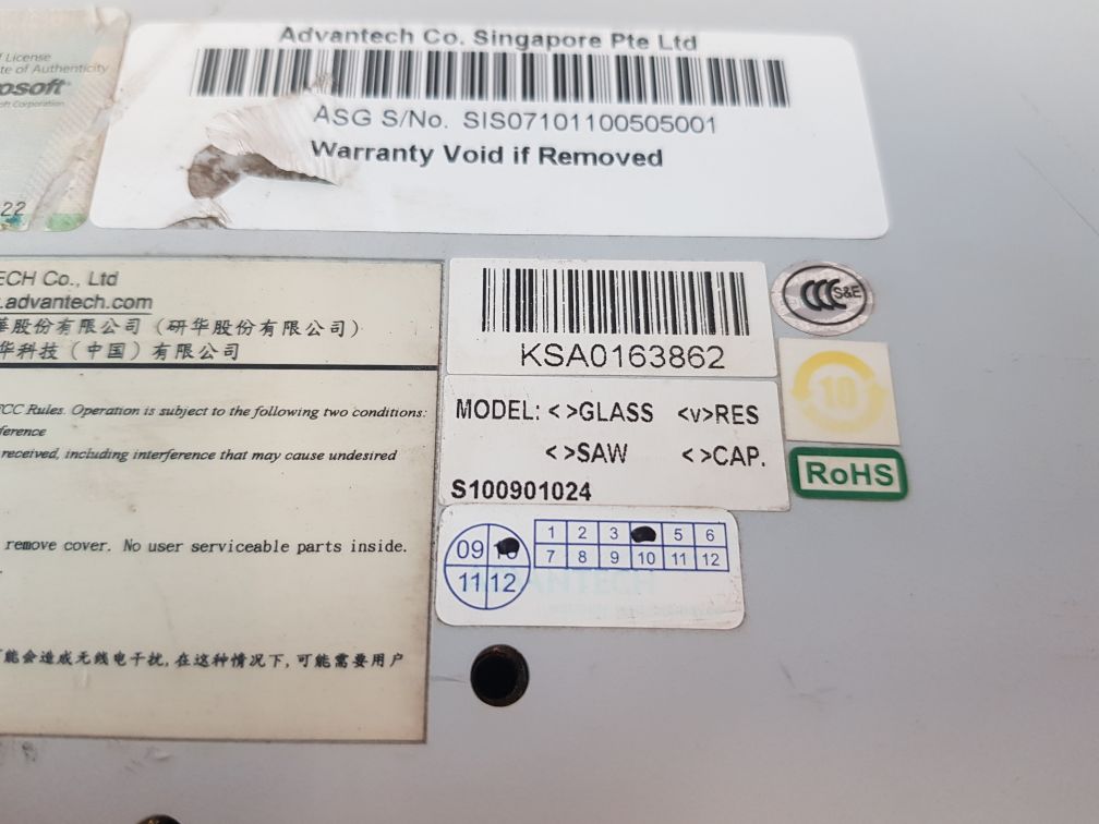 Advantech Ppc-177T-bare-te Operator Touch Panel Ppc-177