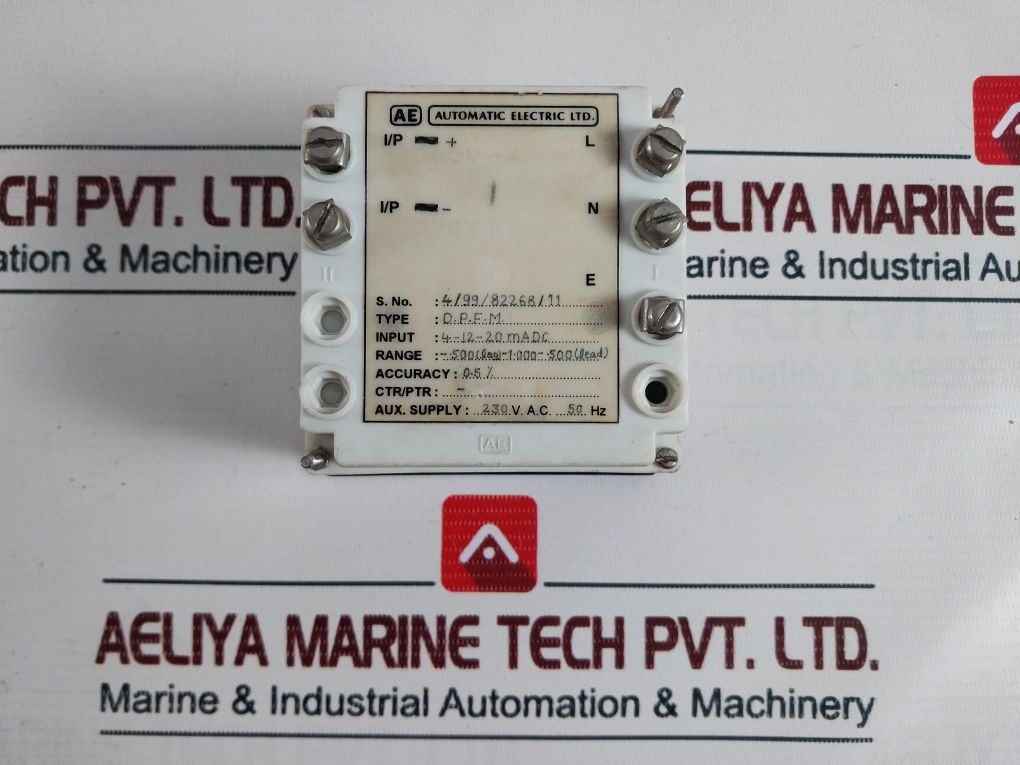 Ae-automatic Electric D.P.F.M. Meter 230V.A.C 50Hz