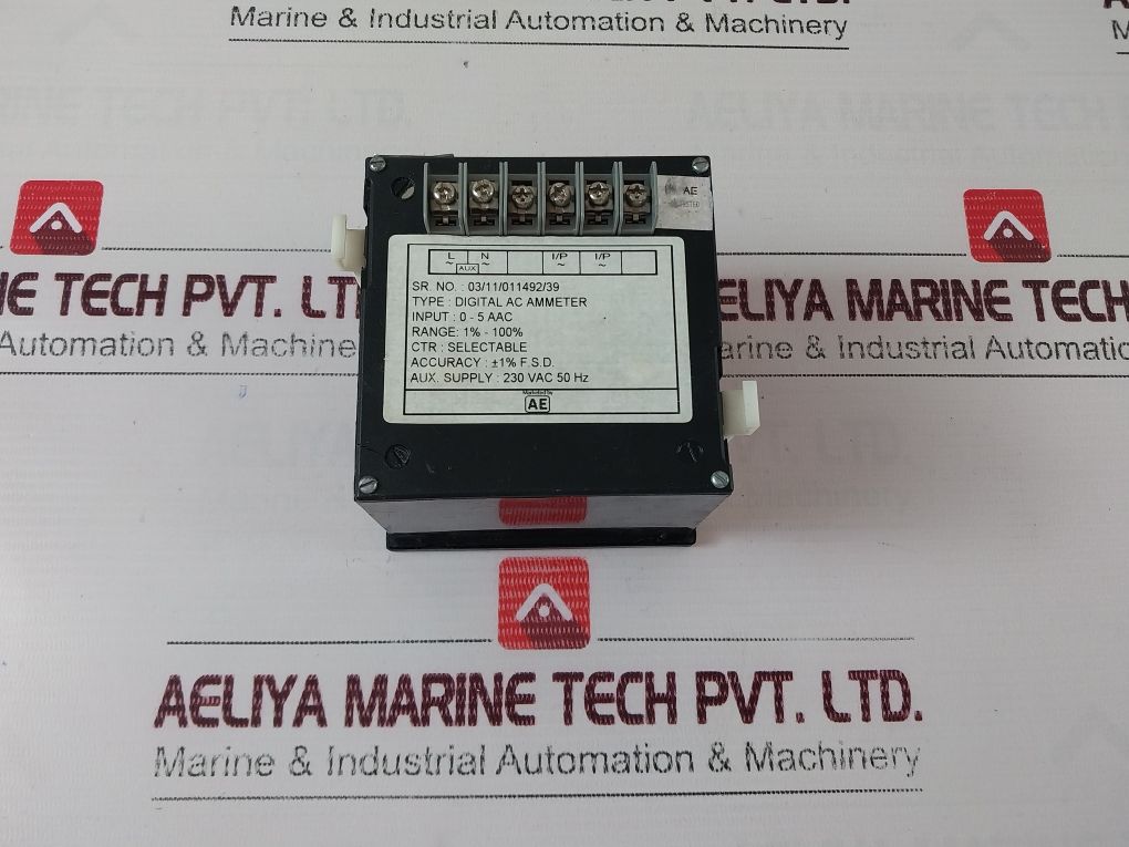 Ae Digital Ac Meter 0-5 Aac 1%-100%