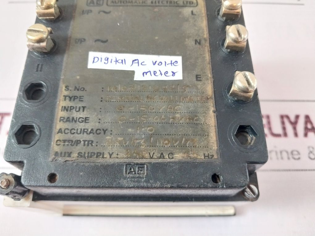 Automatic Electric Digital Ac Volt Meter 4 Digit