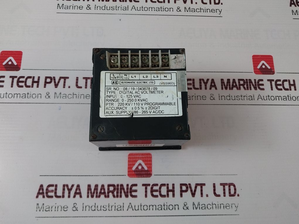 Automatic Electric Vss96D Digital Ac Voltmeter 0-125 Vac