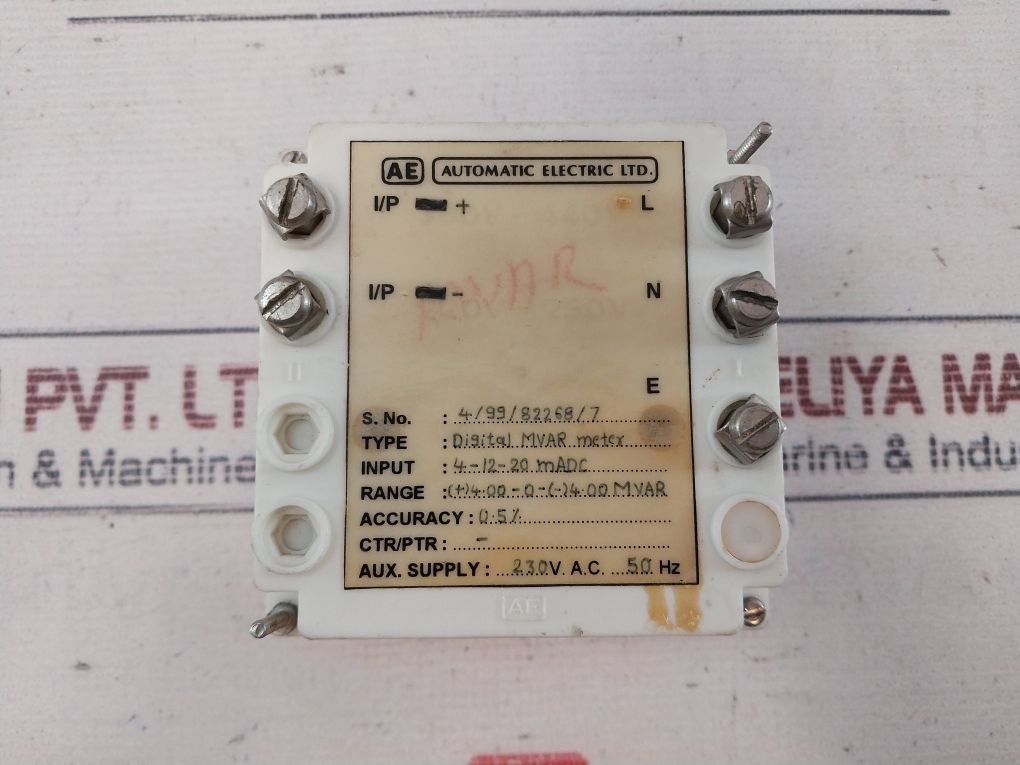 Ae Digital Mvar Meter