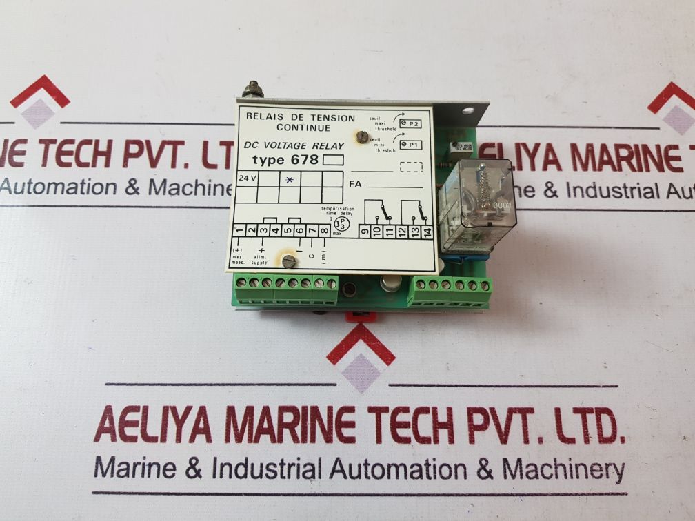Automatismes Energie Electronique 678 Dc Voltage Relay
