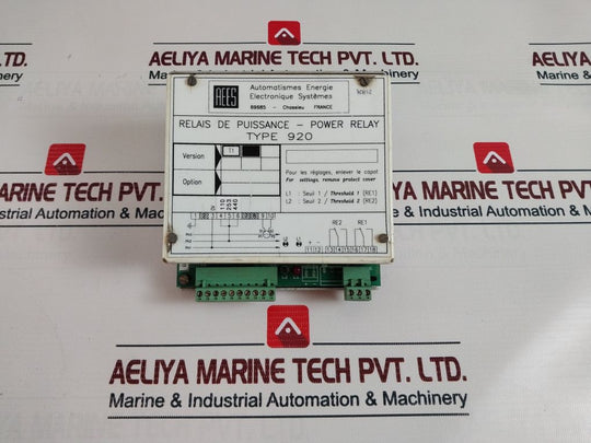 Aees Type 920 Directional Power Relay
