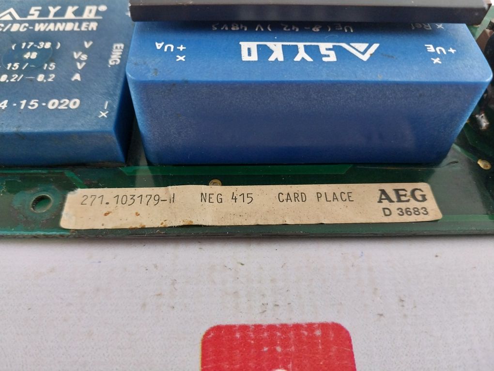 Aeg Neg 415 Pcb Card 271.103179-h