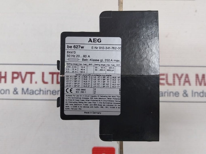 Aeg 910-341-762-00 Overload Relay 50Hz