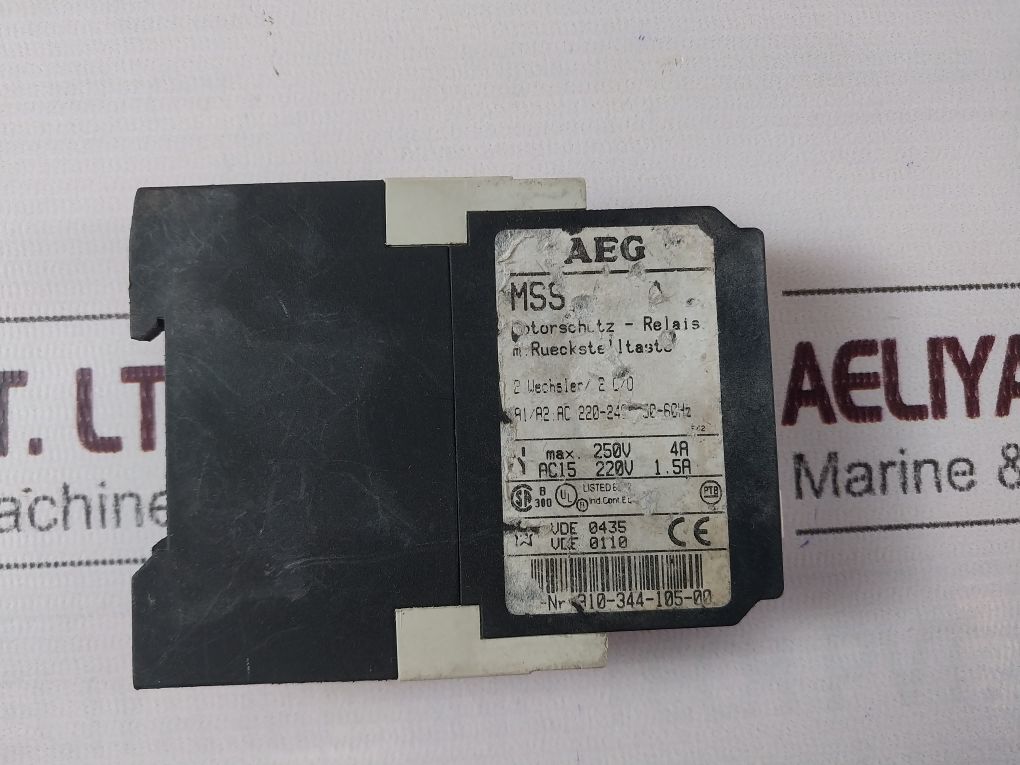 Aeg Motor Protection Relay 910-344-105-00