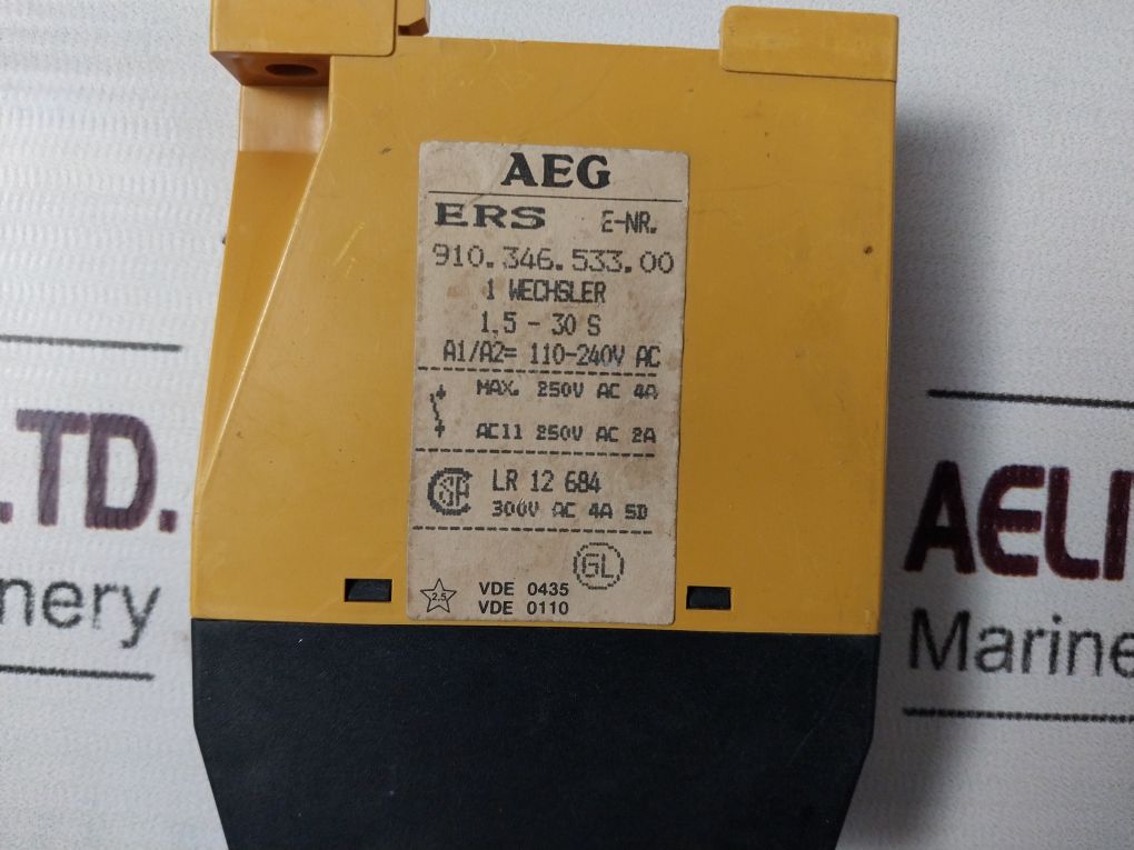Aeg Ers Contact Time Relay 1,5-30S 910.346.533.00