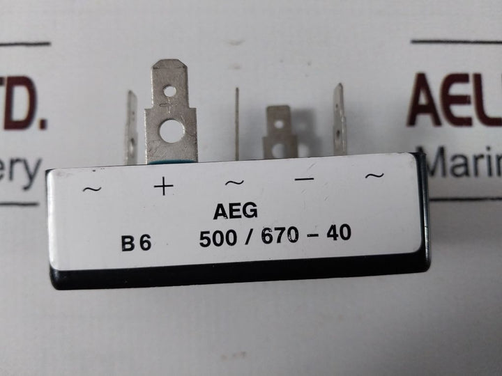 Aeg B6 500/670-40 Phase Bridge Rectifier